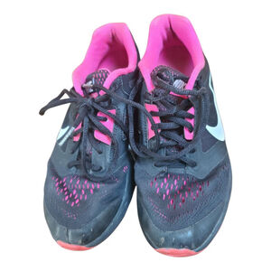 Nike Tri Fusion Run Sneakers Black Pink White Size 6.5